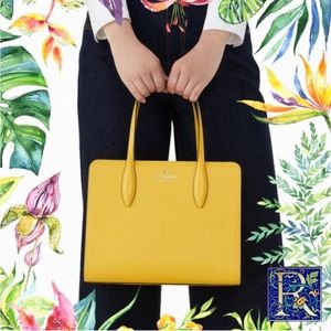 Kate Spade Rowe
Medium Top Zip Satchel in Pebble Leather Sunflower